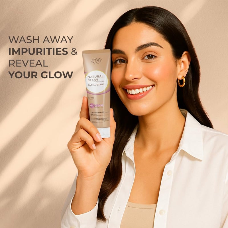 Eva Skin Care Natural Glow Facial Scrub 100 ml - Image 2